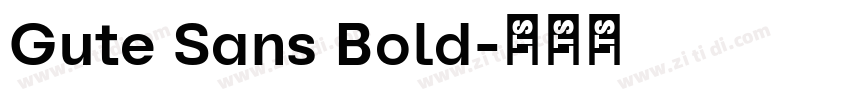 Gute Sans Bold字体转换